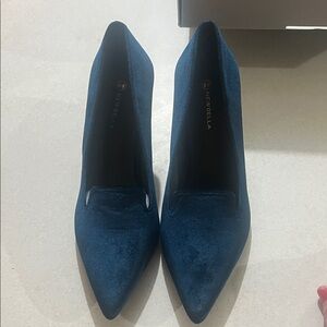 NewBella Suede Women's Blue Heels